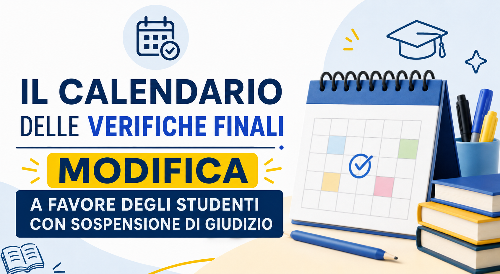Calendario esami sospensione del giudizio