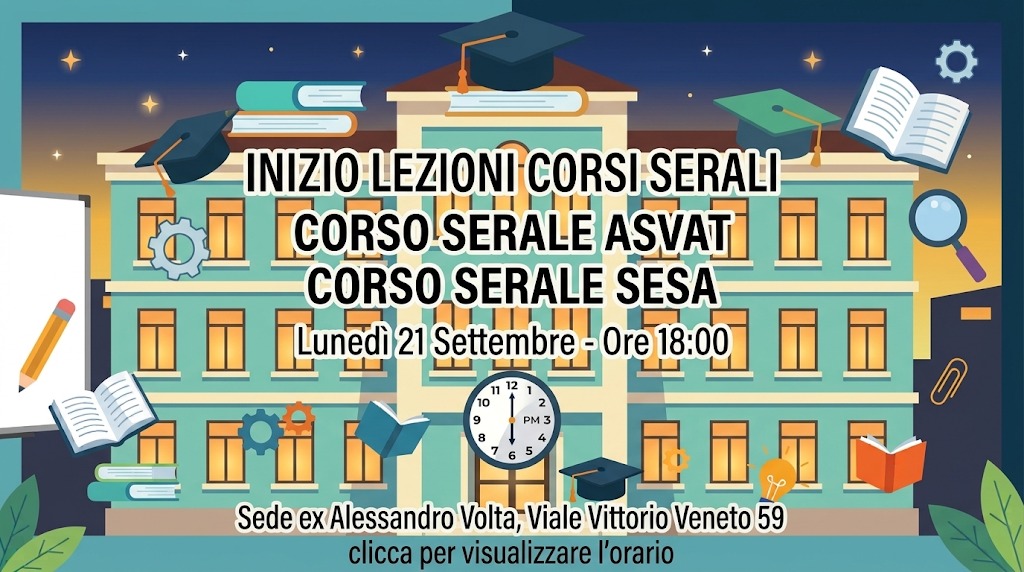 CORSO SERALE  INDIRIZZO ASVAT E SESA