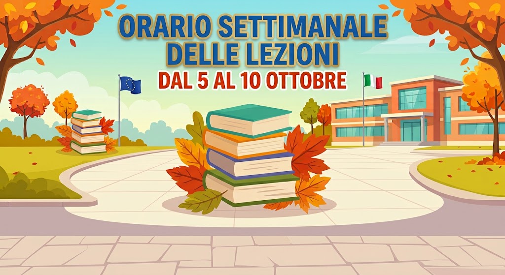 Orario delle lezioni dal 5 al 10 ottobre